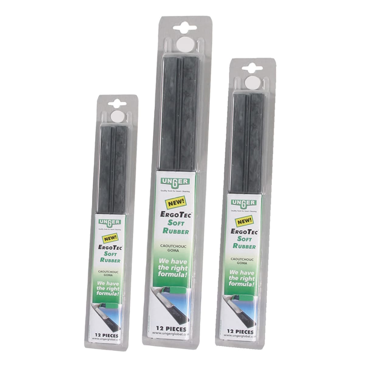 ErgoTec® Squeegee Blade Replacement 14 IN Rubber Black 1/Each
