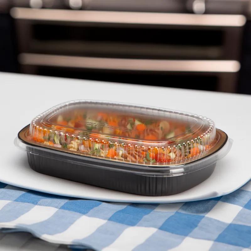 Gourmet-To-Go® Lid Dome 8.25X6X1.25 IN Plastic Clear Oblong For Container 300/Case