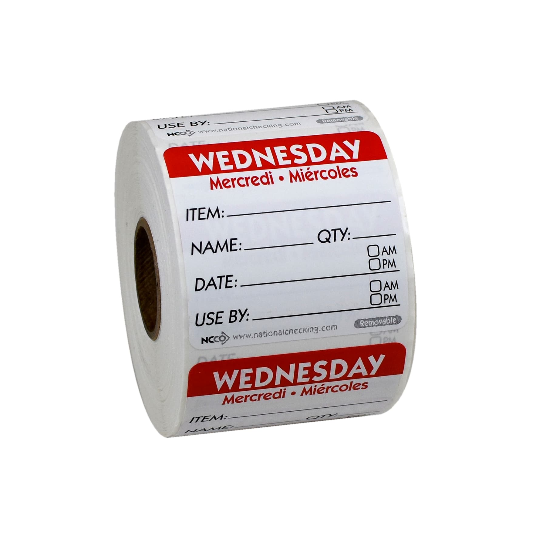 Wednesday Label 2X2 IN Removable 500/Roll