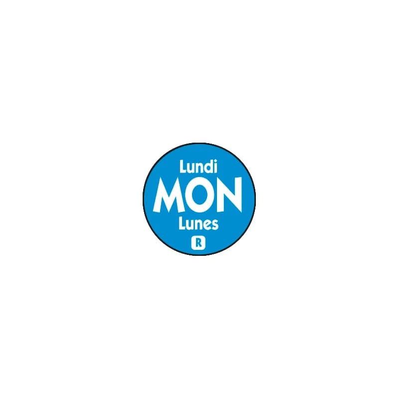 Monday Label 0.75 IN Round Permanent Dot 2000/Roll