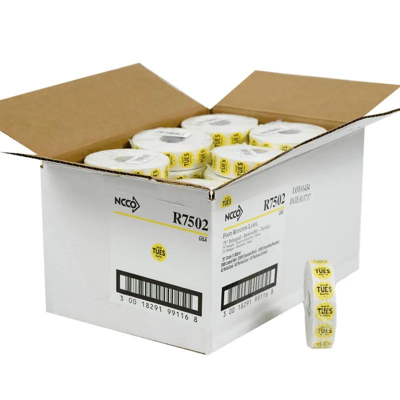 Tuesday Label 0.75 IN Round Permanent Dot 2000/Roll