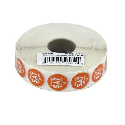 Wednesday Label 0.75 IN Round Permanent Dot 2000/Roll