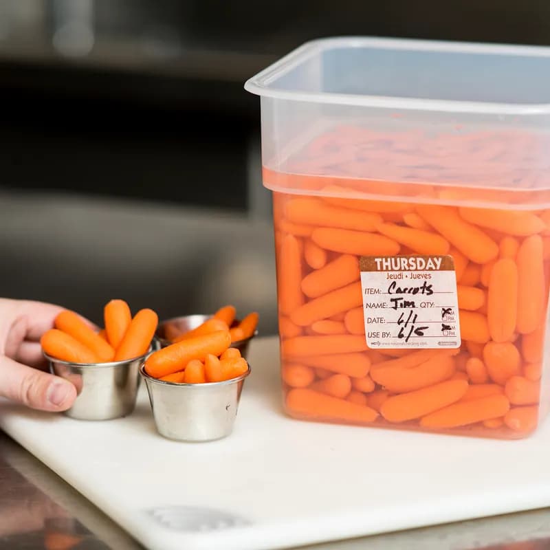 Thursday Prep Item Date Use Trilingual Label 2X2 IN Brown Square Dissolvable 250/Roll