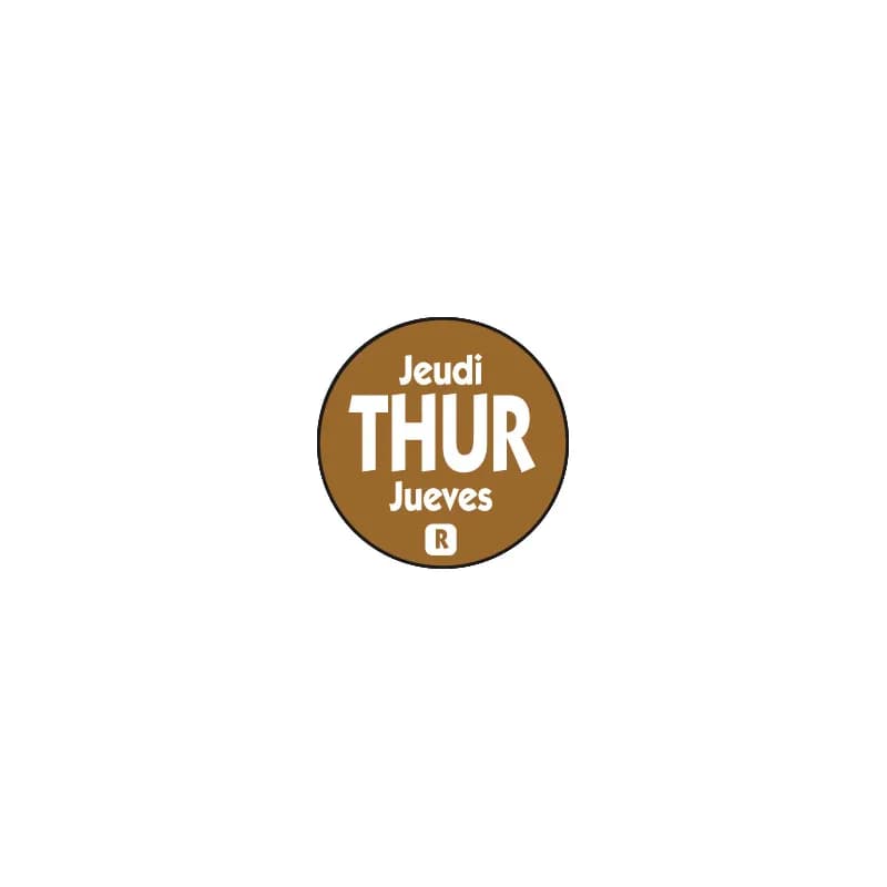 Thursday Label 0.75 IN Round Permanent Dot 2000/Roll