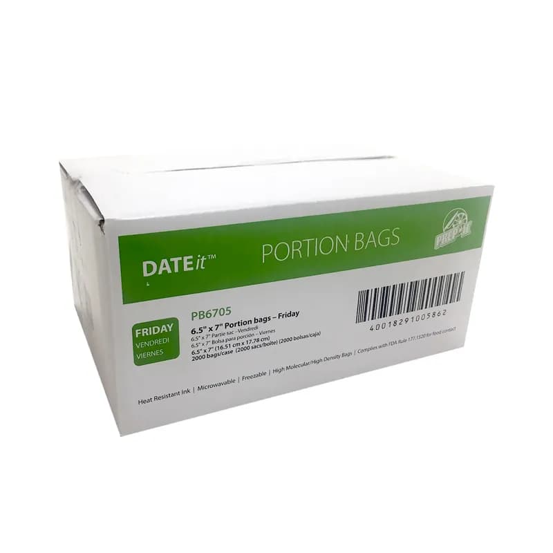 Bag 6.5X7 IN Plastic Clear Friday Portion Bag Saddlepack 2000/Case