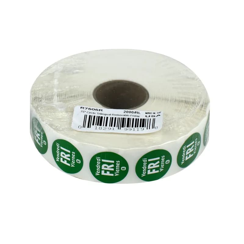 Friday Label 0.75 IN Round Permanent Dot 2000/Roll