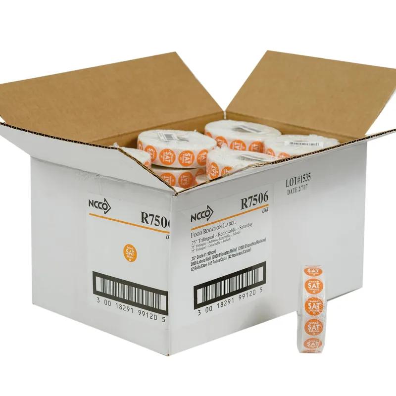 Saturday Label 0.75 IN Round Removable Dot 2000/Roll