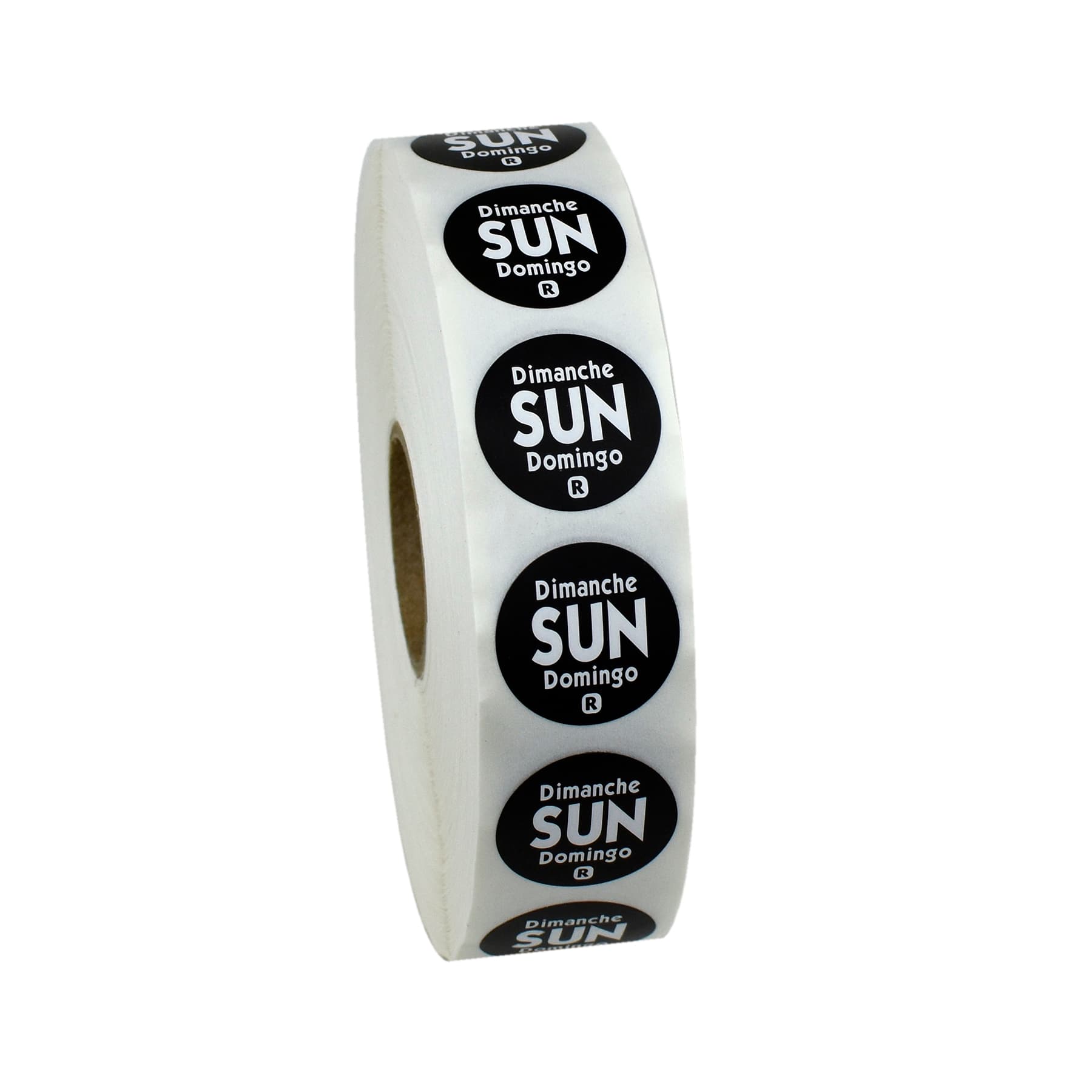 Sunday Label 0.75 IN Round Removable Dot 2000/Roll