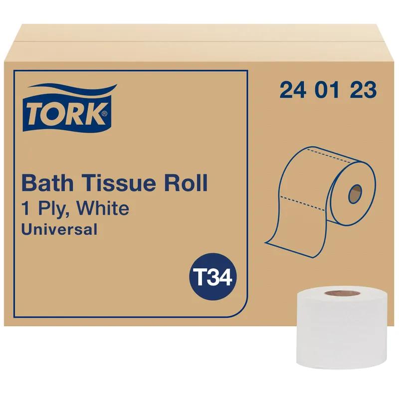 Tork Toilet Paper & Tissue Roll T34 4X3.75 IN 410.667 FT 1PLY White Universal Embossed 1232 Sheets/Roll 1 Rolls/Case