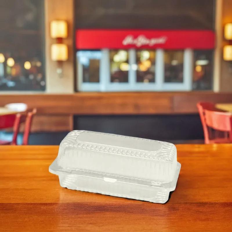Hoagie & Sub Take-Out Container Hinged 8.5X4.5X3.5 IN 500/Case