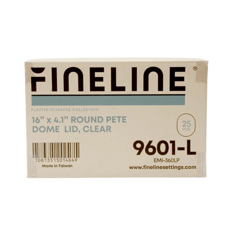 Platter Pleasers Lid Dome 16 IN PET Clear Round For Container 25/Case