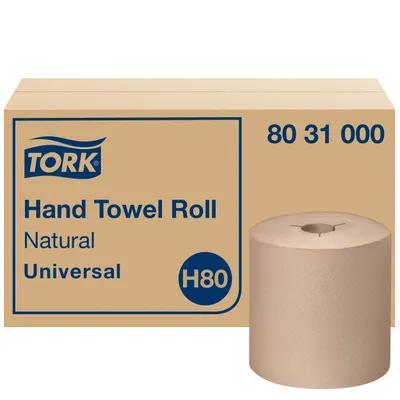 Tork Roll Paper Towel H80 7.938IN X1000FT 1PLY Paper Kraft Hard Roll Embossed Universal Controlled Refill 6 Rolls/Case