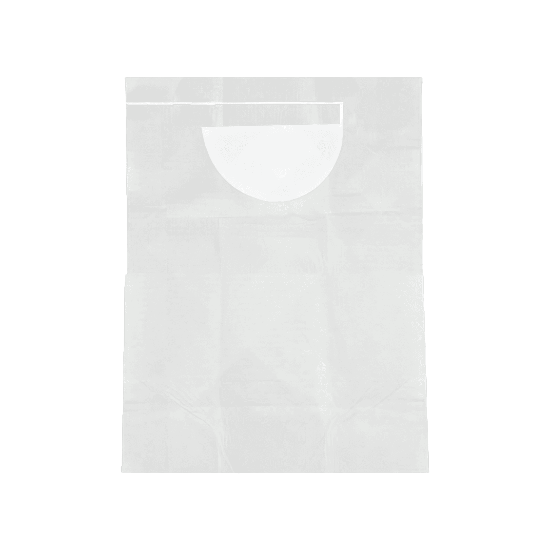 Lap Bib 16X33 IN White Paper Disposable Slipover 300/Case
