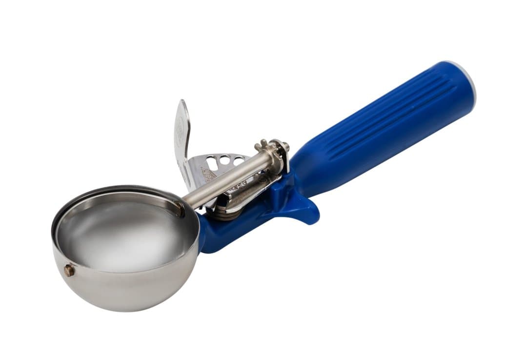 Disher Scoop 2 OZ Stainless Steel Blue Handle #16 1/Each