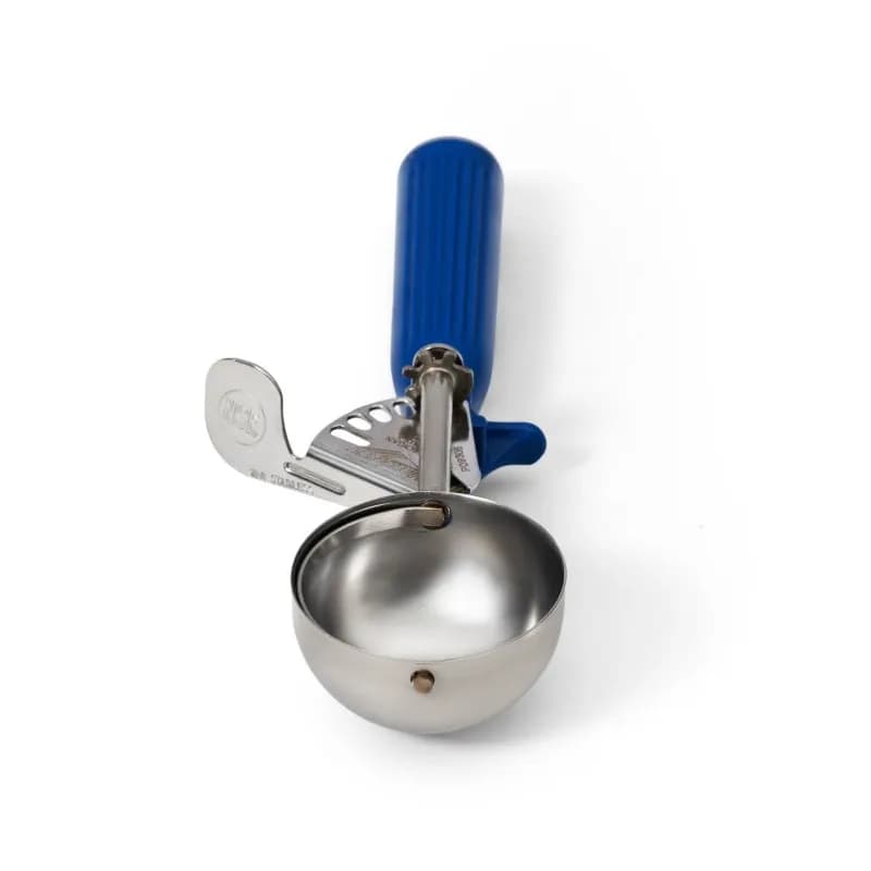 Disher Scoop 2 OZ Stainless Steel Blue Handle #16 1/Each