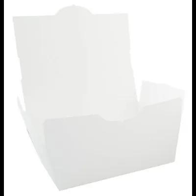 ChampPak #1 Take-Out Box Tuck-Top 4.375X3.5X2.5 IN Clay-Coated Paperboard White Rectangle 450/Case