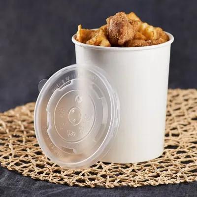 Karat® Lid Flat 4.41 IN PP Clear Round For 16 OZ Container 1000/Case