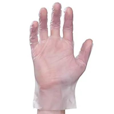 Food Service Gloves Small (SM) Clear Elastipolymer Disposable Stretch 200 Count/Pack 5 Packs/Case 1000 Count/Case