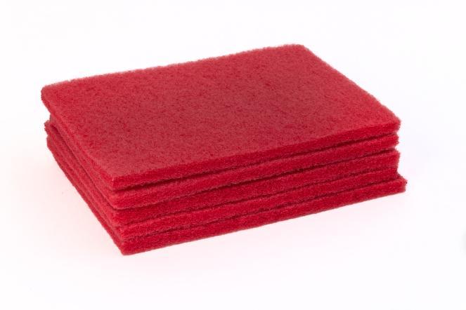 Cleaning Pad 20X14 IN Red 5/Case