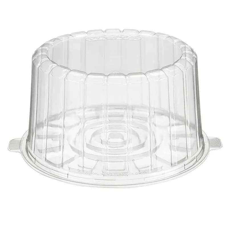 Essentials Cake Container & Lid Combo With Dome Lid 9.0625X10.25X5 IN RPET Clear Round Double-Layer 100/Case