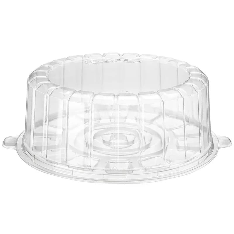 Essentials Cake Container & Lid Combo With Dome Lid 9.0625X10.25X3.4375 IN RPET Clear Round Single-Layer 100/Case