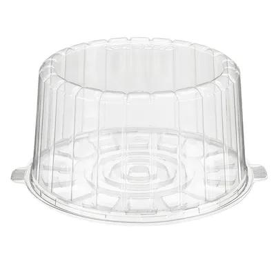 Essentials Cake Container & Lid Combo With Dome Lid 8 IN RPET Clear Round Double-Layer 100/Case