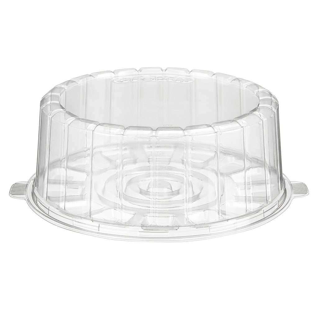 Essentials Cake Container & Lid Combo 10.125X11.25X3.875 IN RPET Clear Round Single-Layer 100/Case