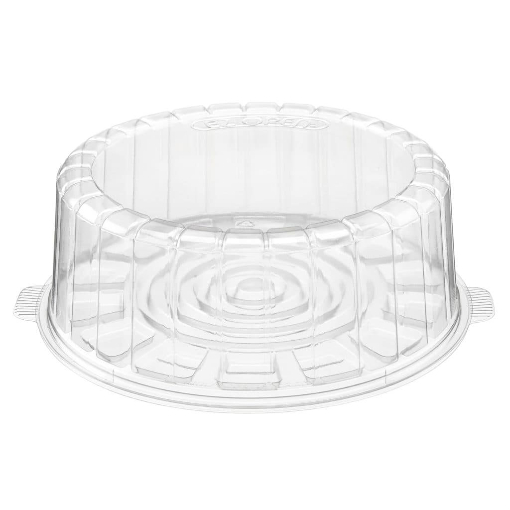 Essentials Cake Container & Lid Combo 9 IN RPET Clear Round Single-Layer 50/Case