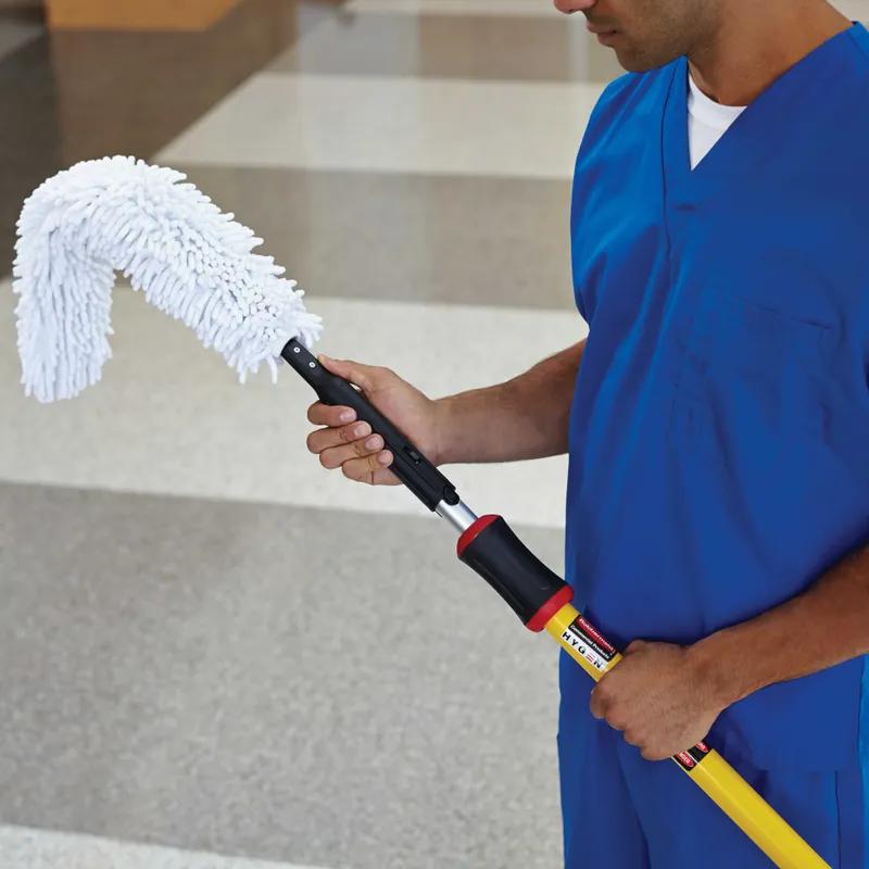Executive Series™ HYGEN Dusting Wand & Duster 28.40X1.13X1.13 IN Microfiber White Quick Connect Flexi Wand 1/Each