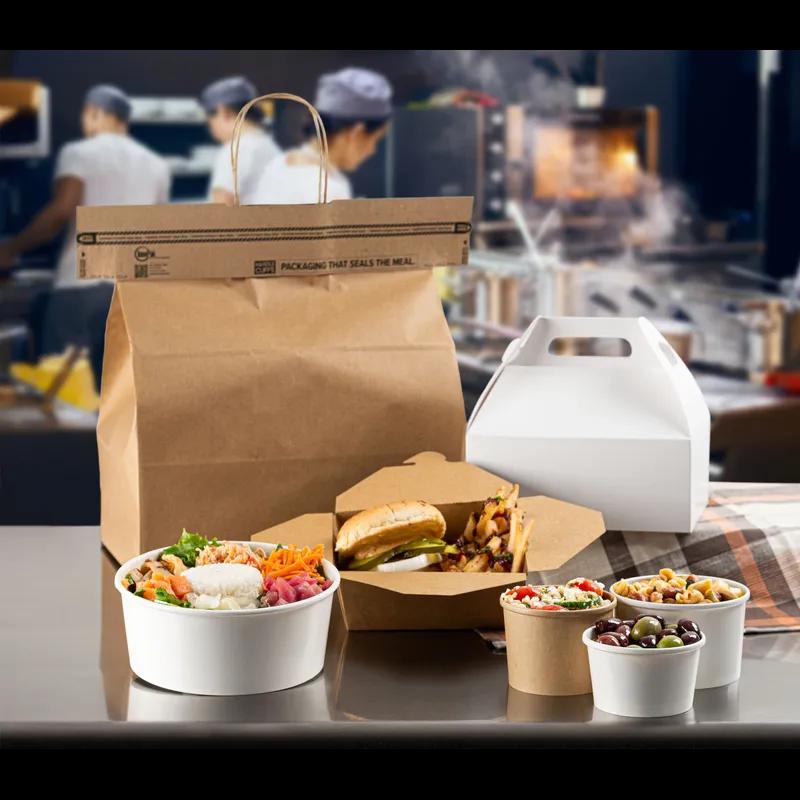 Bucket & Tub 54 OZ SBS Paperboard White Short Leak Resistant 165/Case