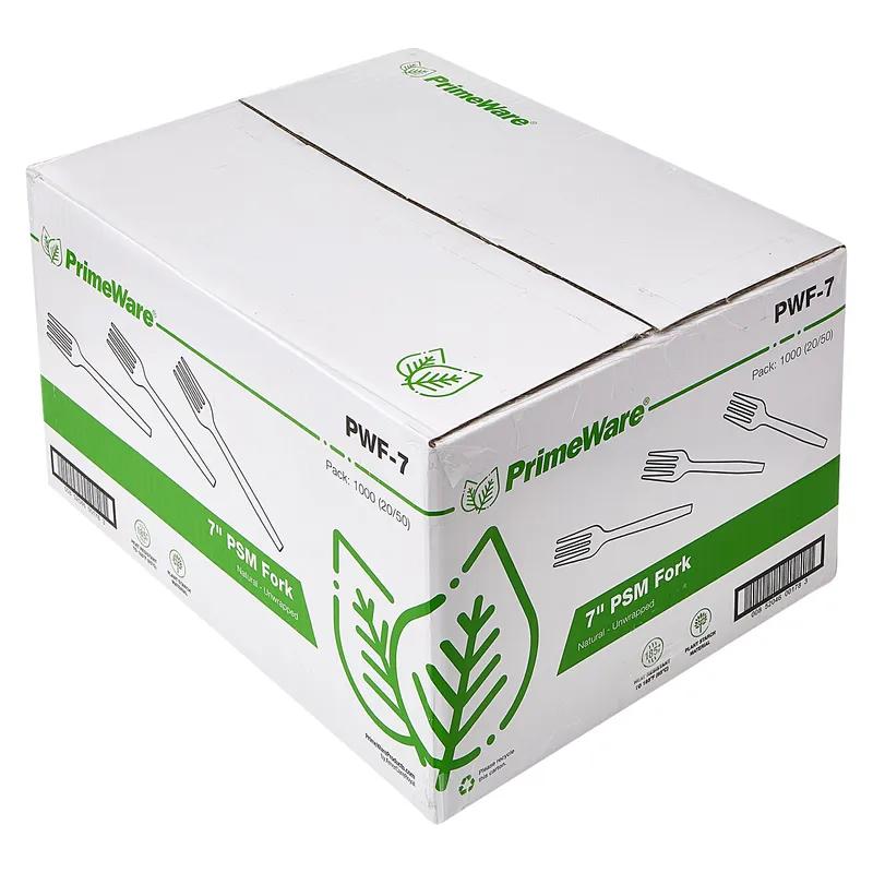 Fork PSM Natural Heavyweight 50 Count/Pack 20 Packs/Case 1000 Count/Case