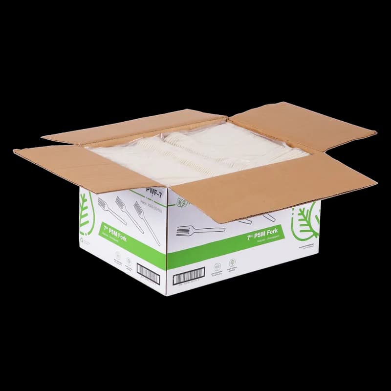 PrimeWare® Fork PSM Natural Heavyweight 50 Count/Pack 20 Packs/Case 1000 Count/Case