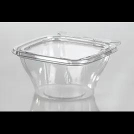 Fresh N' Sealed® Deli Container Base & Lid Combo With Flat Lid 12 OZ PET Clear Square 300/Case