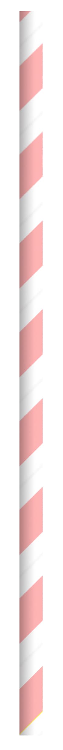 Straw 0.2X7.75 IN Paper Pink 500 Count/Pack 6 Packs/Case 3000 Count/Case