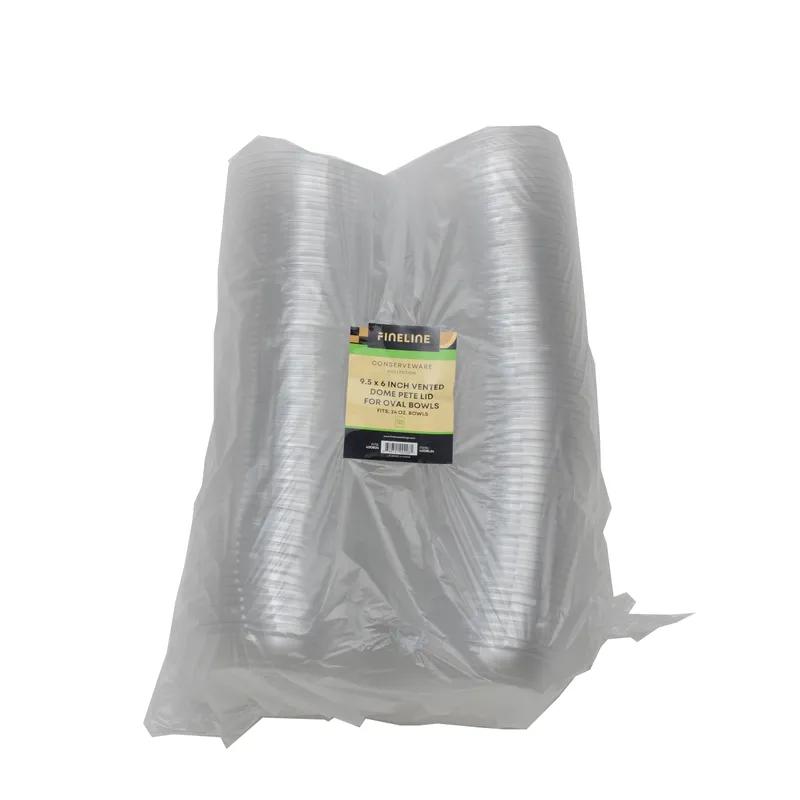 Conserveware Lid 10X7.5 IN PET Clear Oval For 24 OZ Bowl 250/Case
