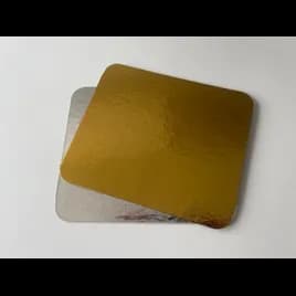 Cake Board 6X9 IN Gold Silver Rectangle Round Corner 500/Case