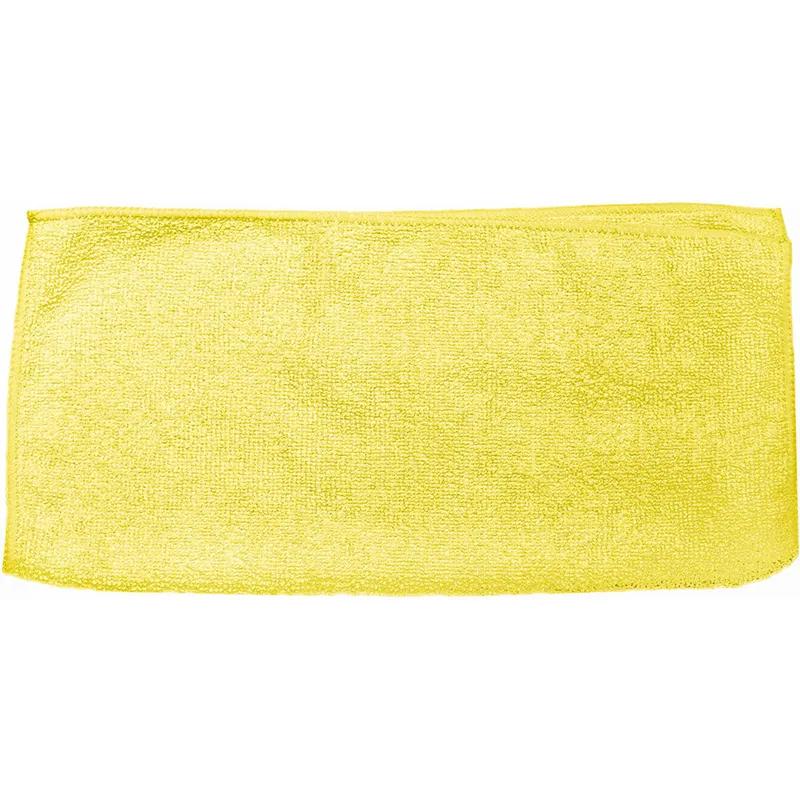 Cleaning Cloth 12X12 IN Microfiber Yellow 250 g wt. 12/Pack