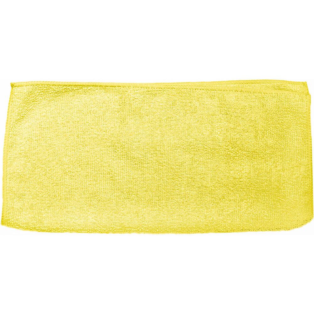 Cleaning Cloth 12X12 IN Microfiber Yellow 250 g wt. 12/Pack