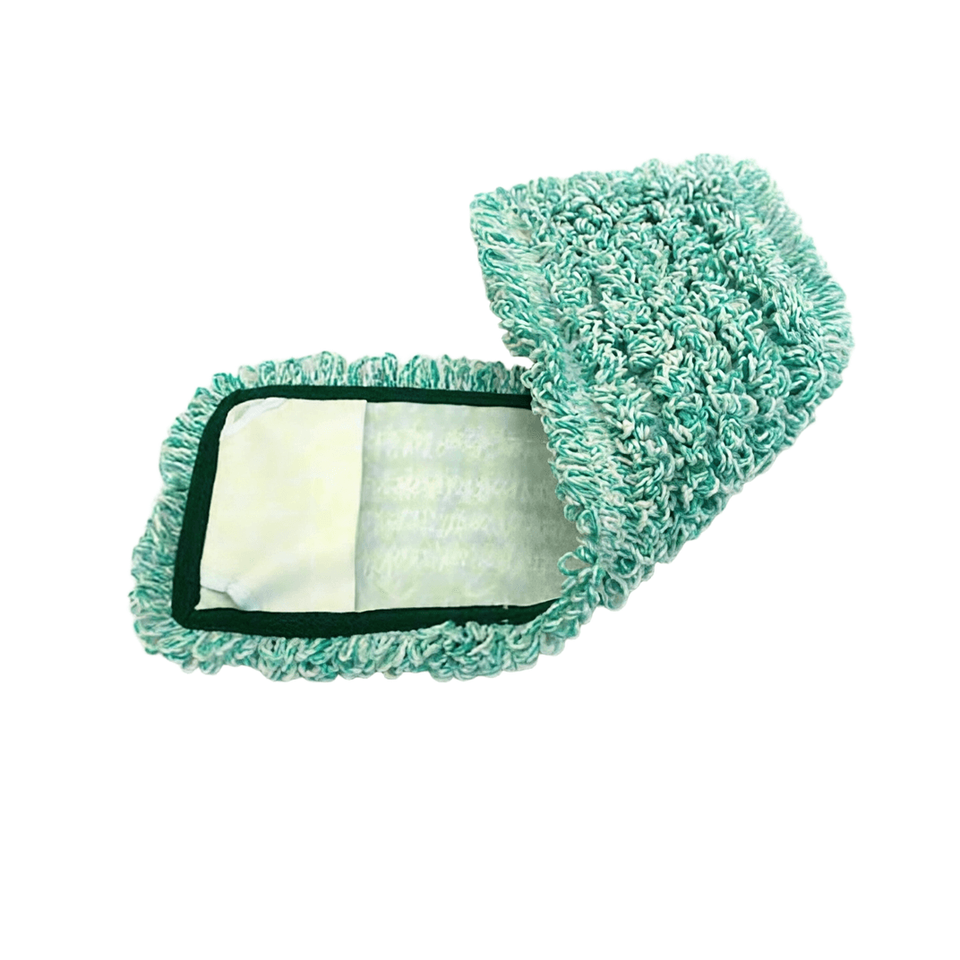 Mop Head 18 IN Green Microfiber Loop End Pocket 1/Each