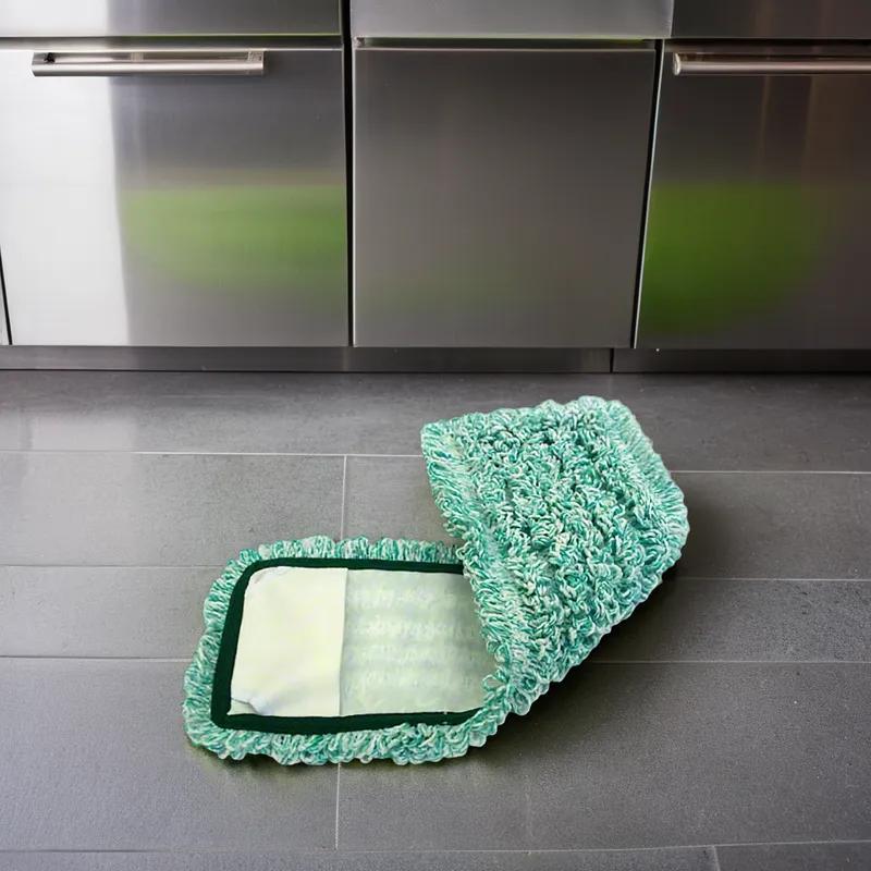 Mop Head 18 IN Green Microfiber Loop End Pocket 1/Each