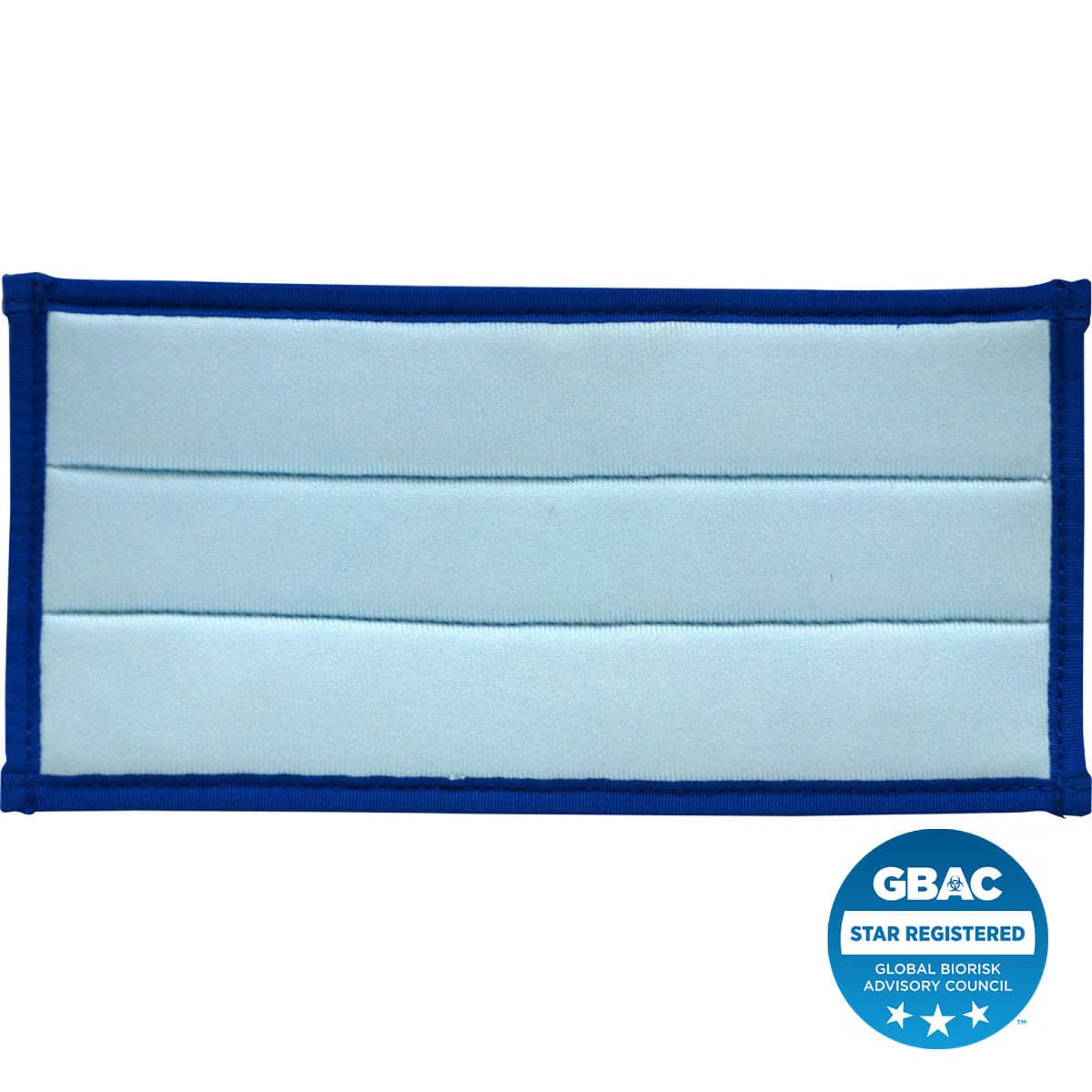 Glass Trowel Pad 10X5 IN Microfiber Blue With Hook & Loop 12/Case
