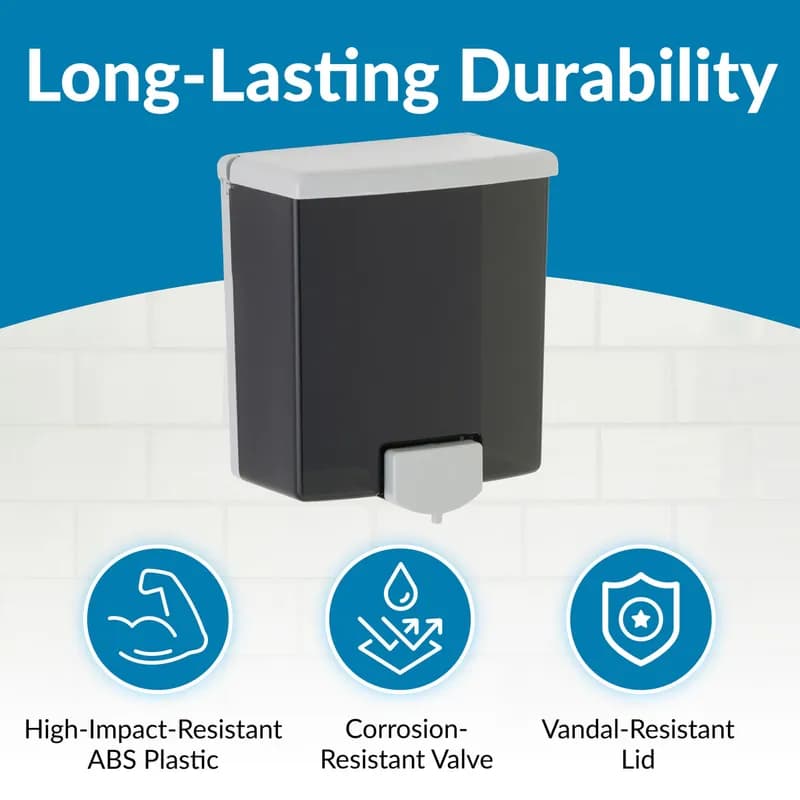 B-40 Soap Dispenser Black Gray Manual 1/Each