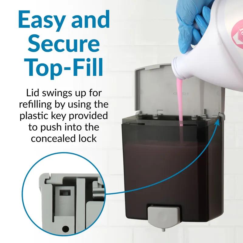 Soap Dispenser Black Gray 1/Each