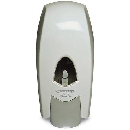 Clario® Hand Sanitizer & Soap Dispenser White Plastic Manual Wall Mount Universal 1/Each