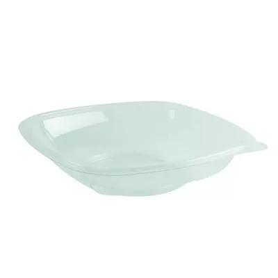 Crystal Classics® Salad Cold Bowl 32 OZ RPET Clear Square Freezer Safe Crack Resistant Leak Resistant 150/Case