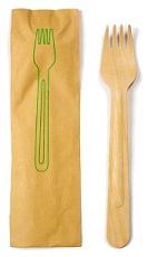 Fork Wood Brown Individually Wrapped 1000/Case
