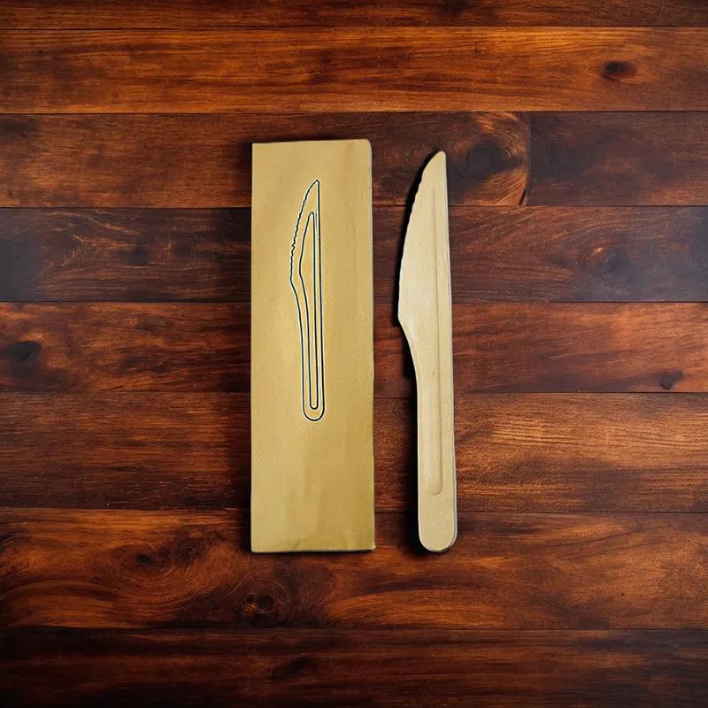 Knife Wood Brown Individually Wrapped 1000/Case