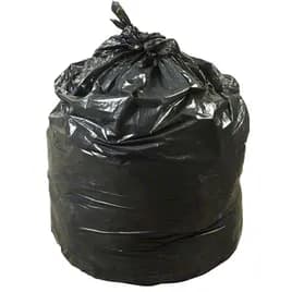Can Liner 32X24 IN 16 GAL Black LDPE 0.85MIL With Fold Over Closure Coreless Star Seal 25 Count/Pack 20 Packs/Case