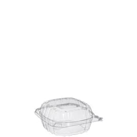 Dart® ClearSeal® Sandwich Take-Out Container Hinged With Dome Lid 5.25X5.308X2.64 IN PET Clear 125 Count/Pack 4 Packs/Case