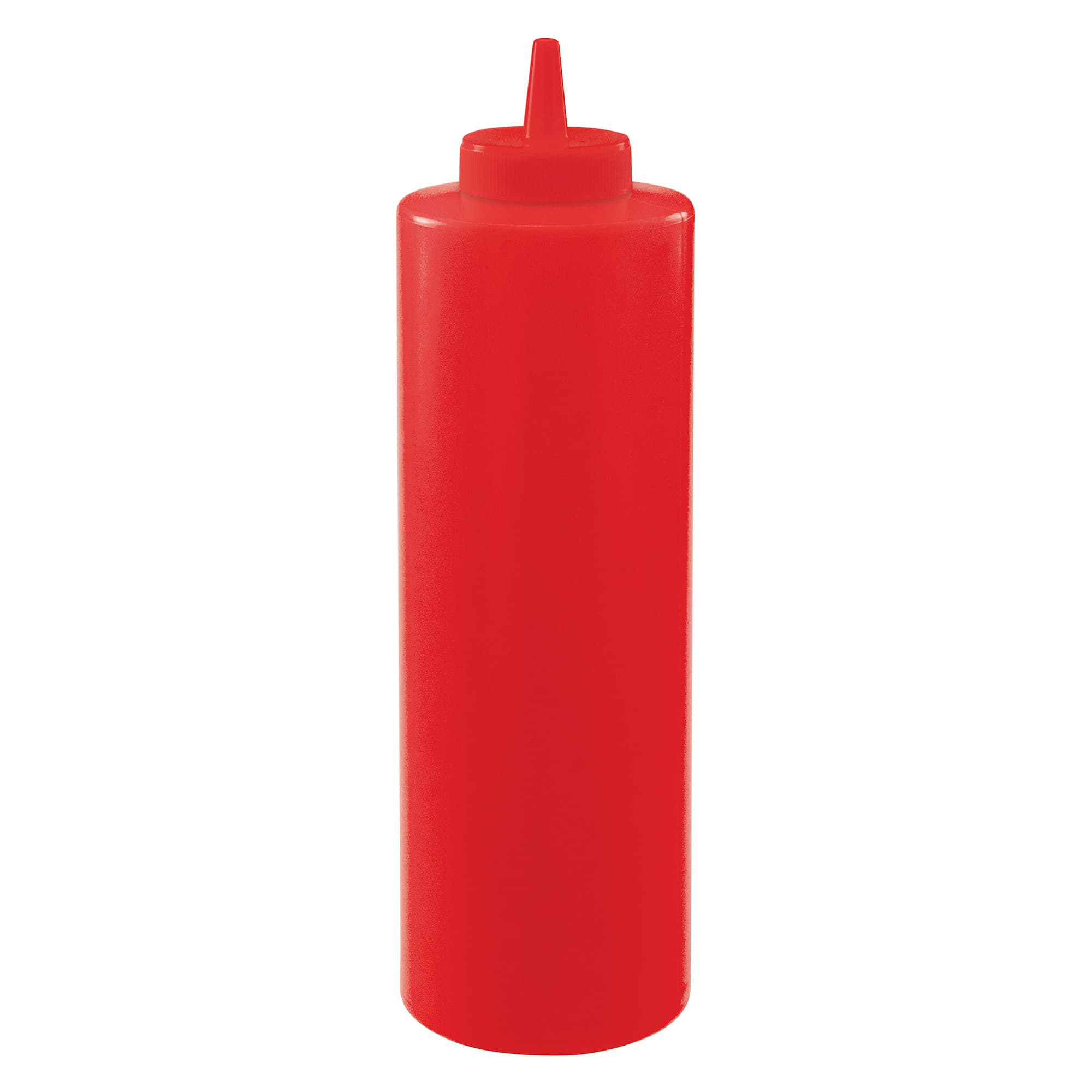 Squeeze Bottle 24 OZ Plastic Red 36/Case